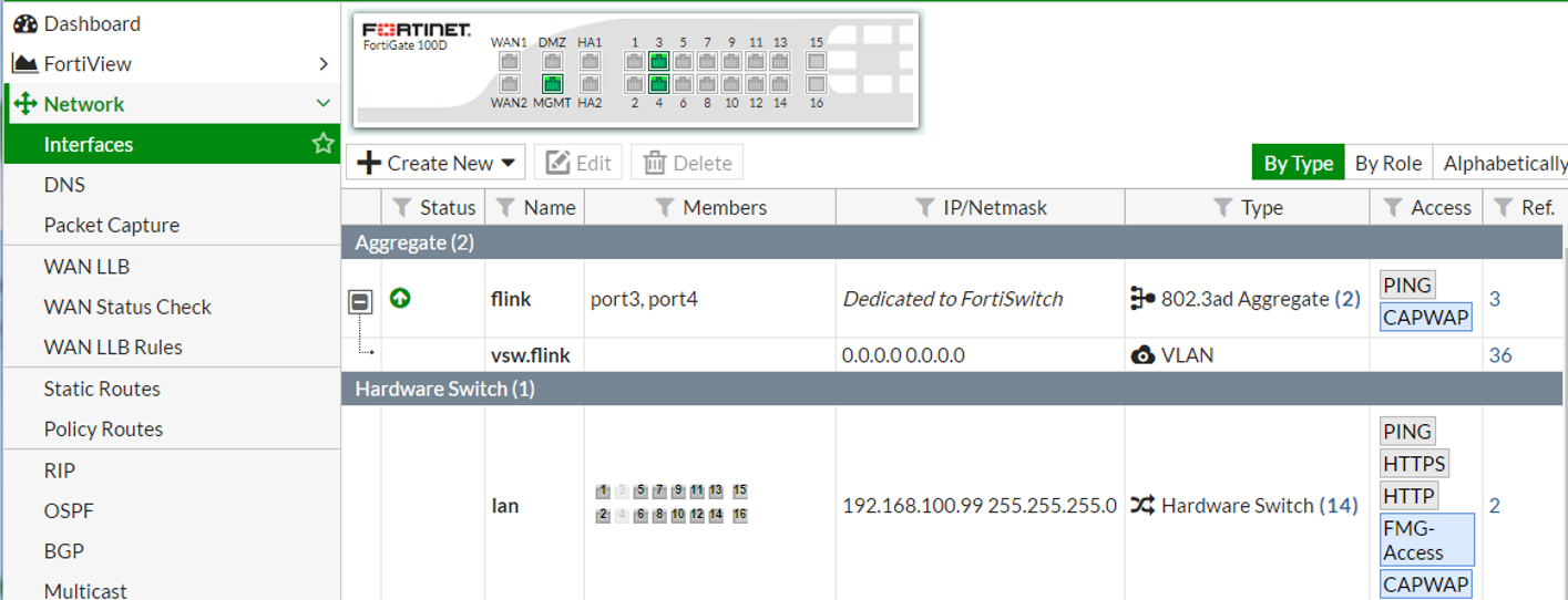 FortiLink Configuration Using FortiGate GUI