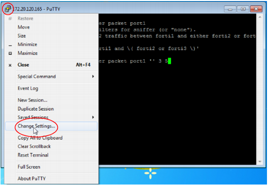 Fortinet packet capture cli come funzione il programme splashtop